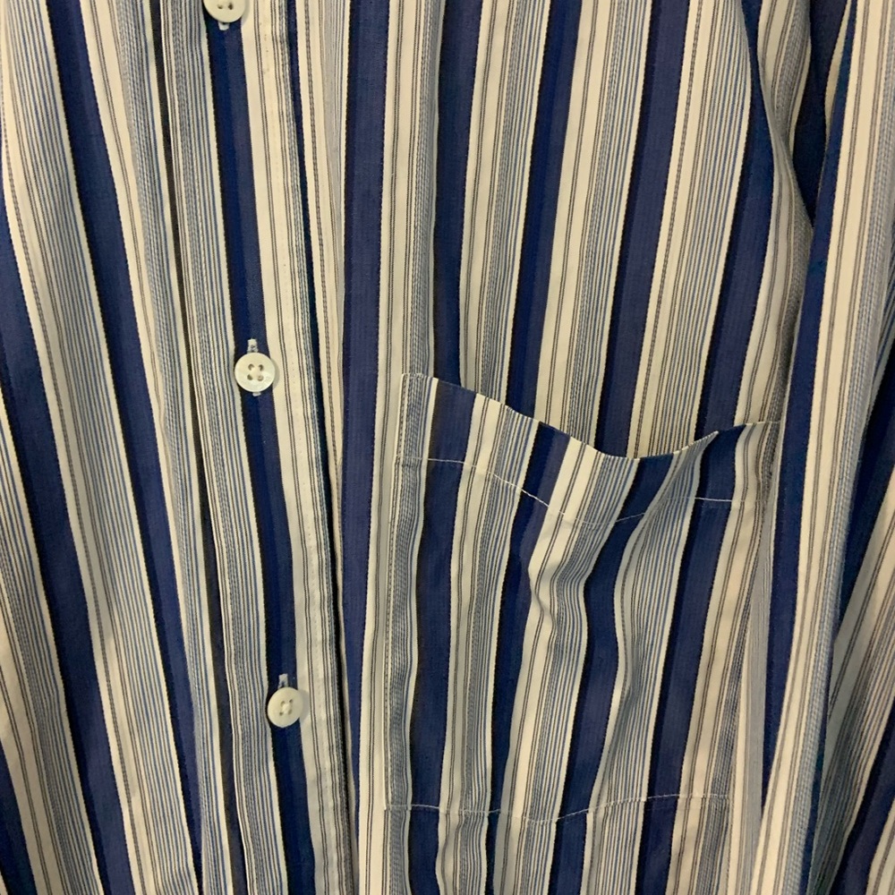Bugatchi Xl Blue Stripe Button Down - image 2